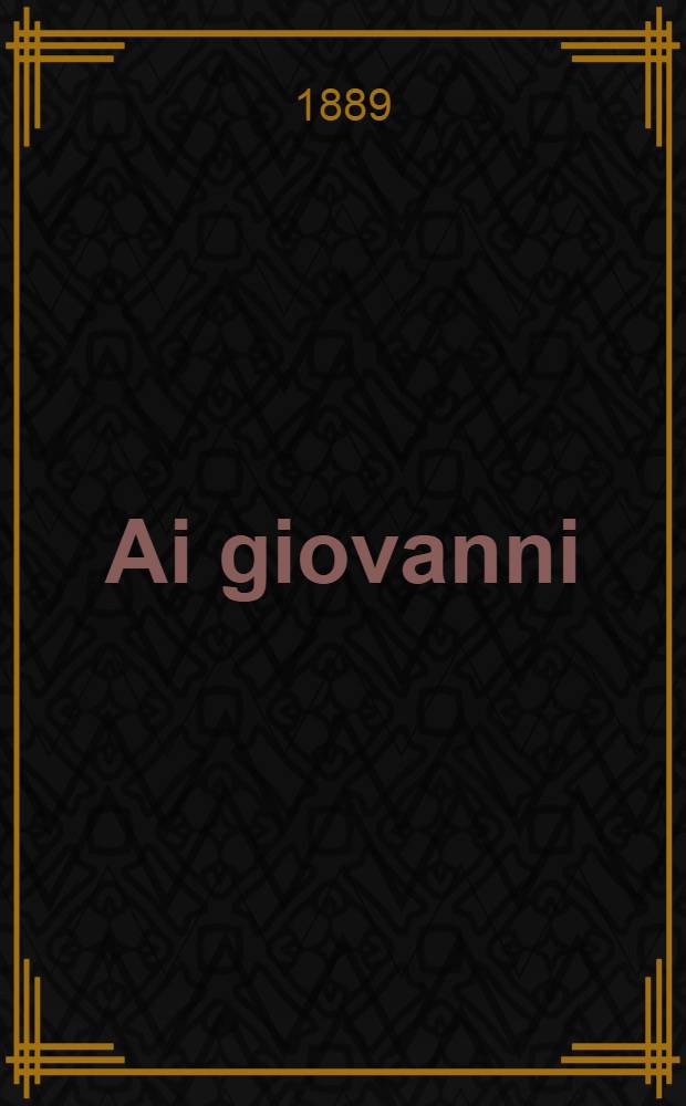 Ai giovanni