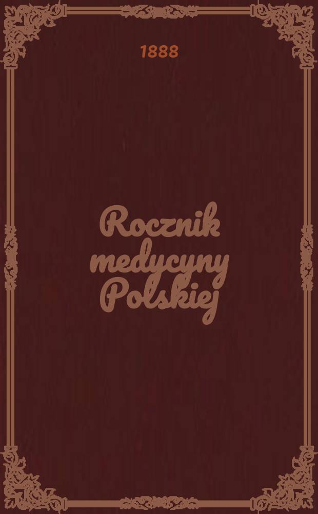 Rocznik medycyny Polskiej