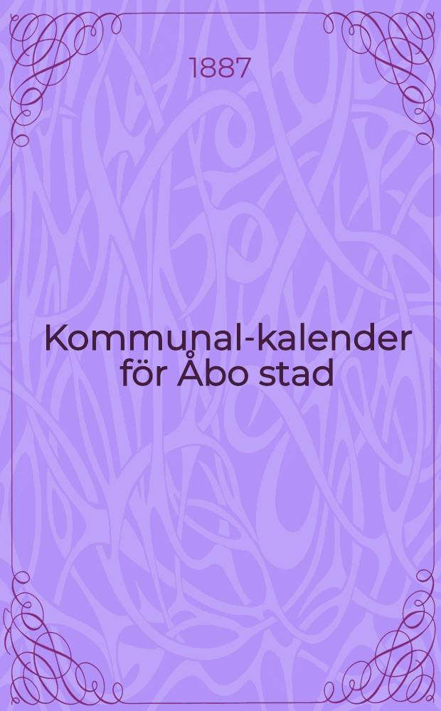 Kommunal-kalender för Åbo stad