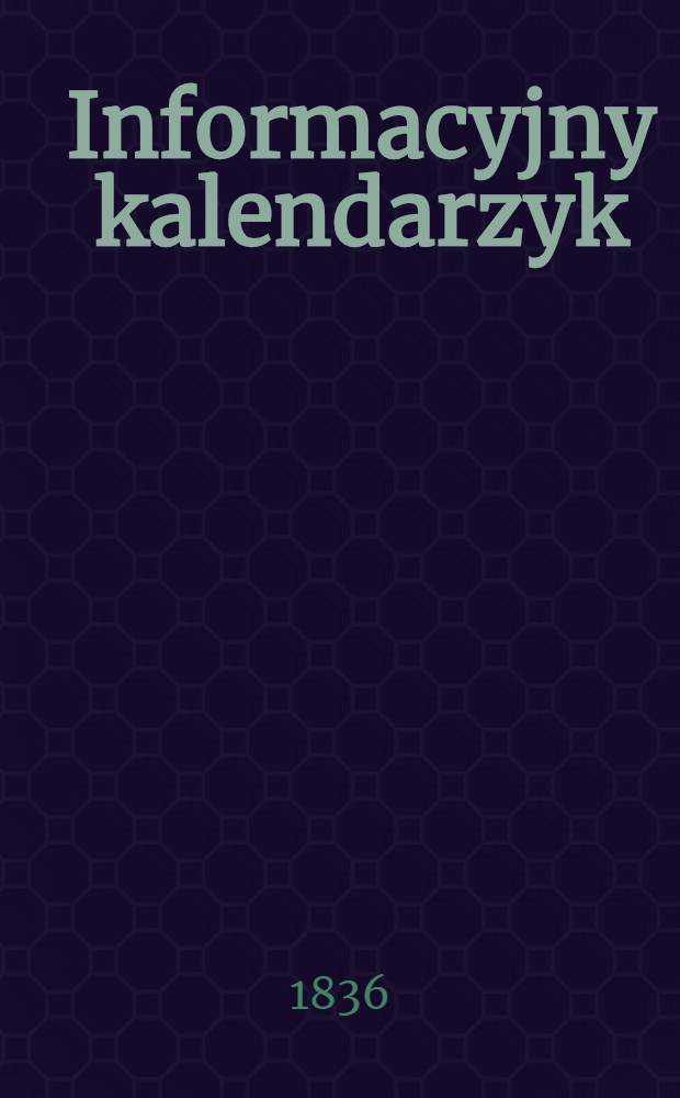 Informacyjny kalendarzyk