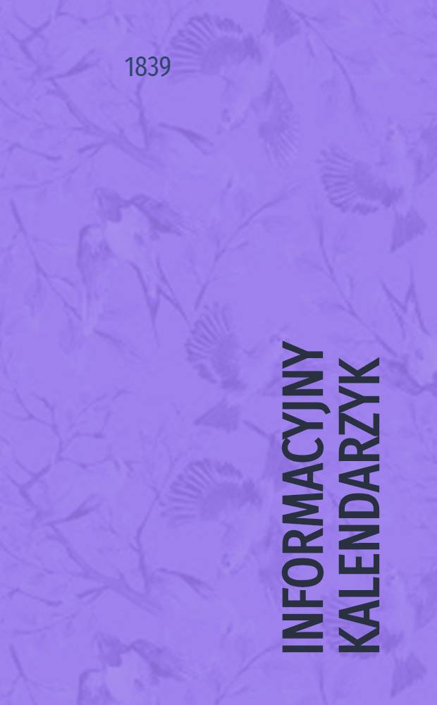 Informacyjny kalendarzyk