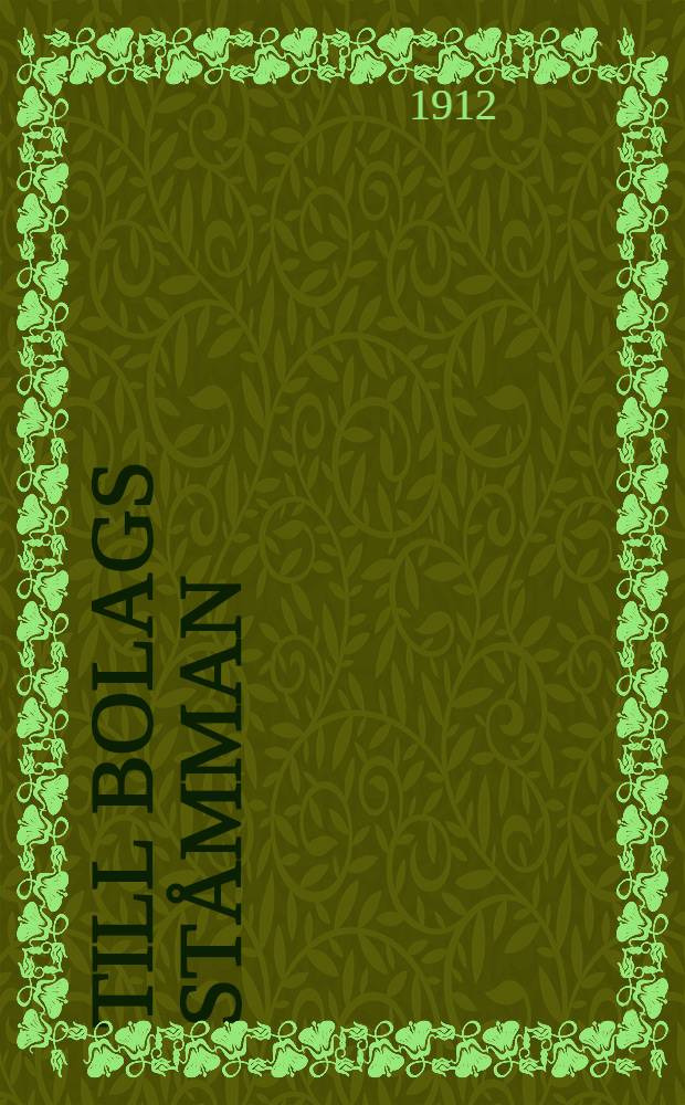 Till Bolags ståmman