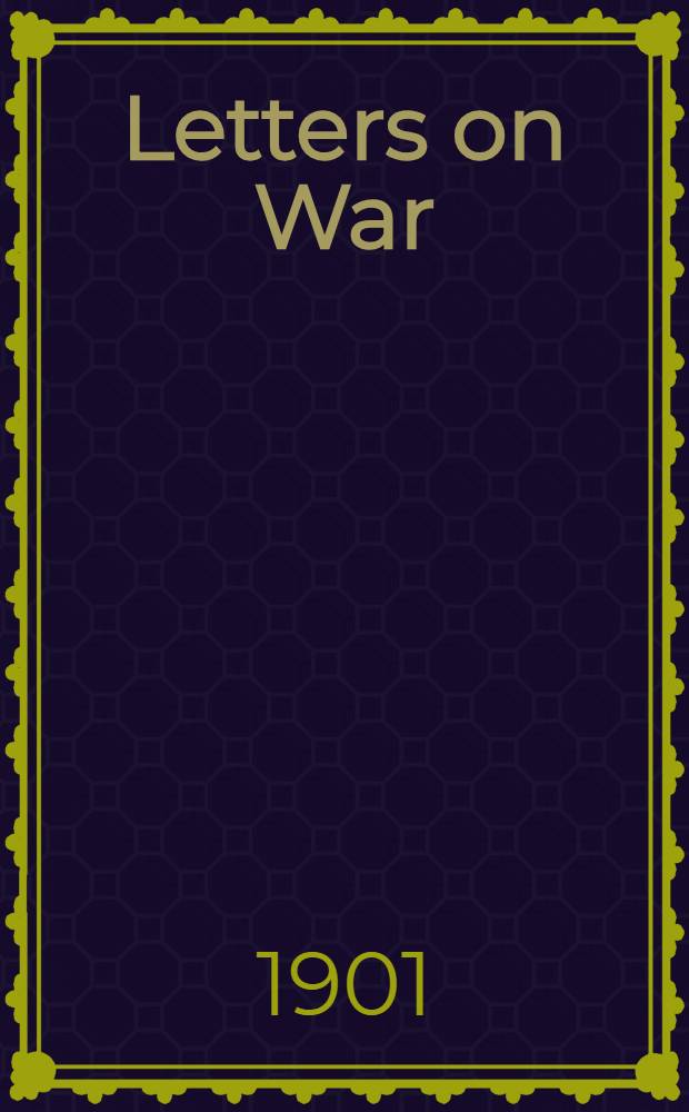 Letters on War