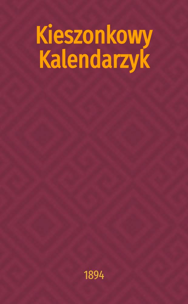 Kieszonkowy Kalendarzyk