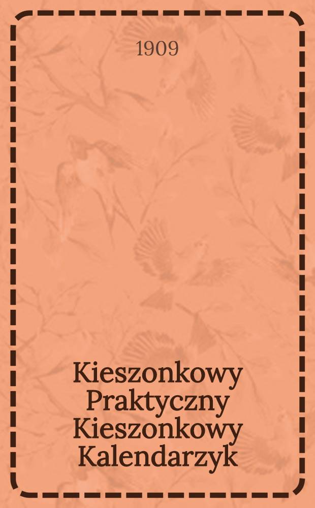 Kieszonkowy Praktyczny Kieszonkowy Kalendarzyk