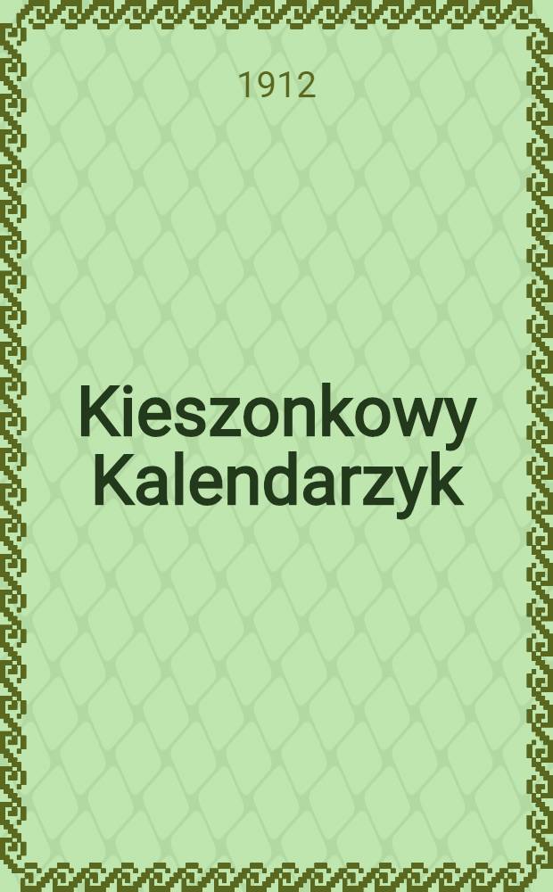 Kieszonkowy Kalendarzyk