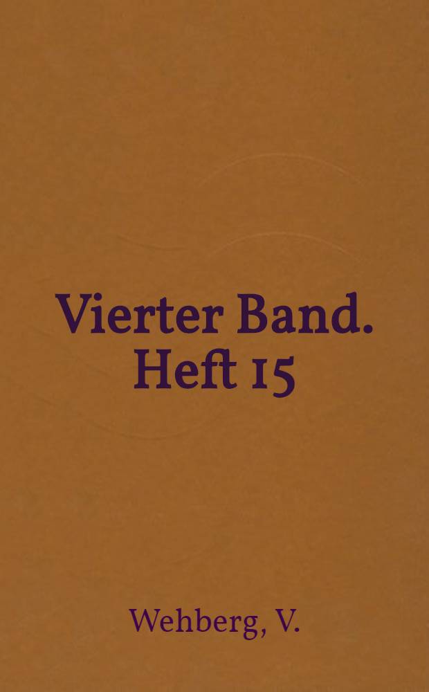 Vierter Band. Heft 15 : Tirpitz und das deutsche...