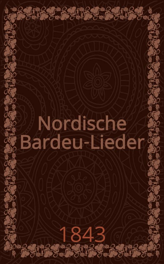 Nordische Bardeu-Lieder