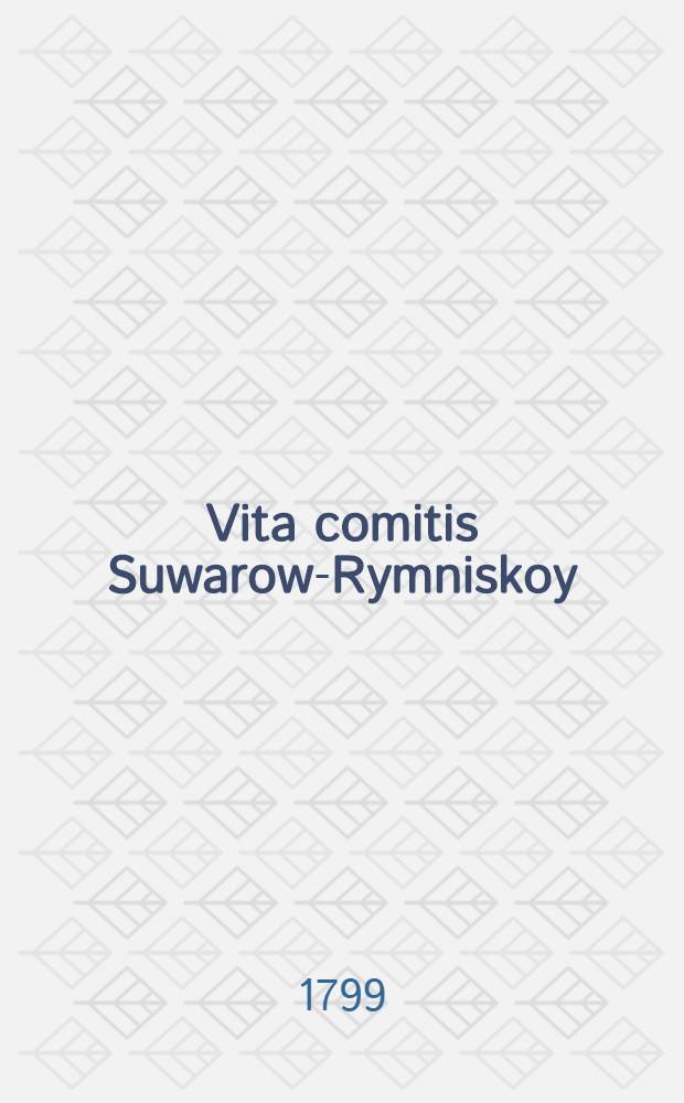 Vita comitis Suwarow-Rymniskoy