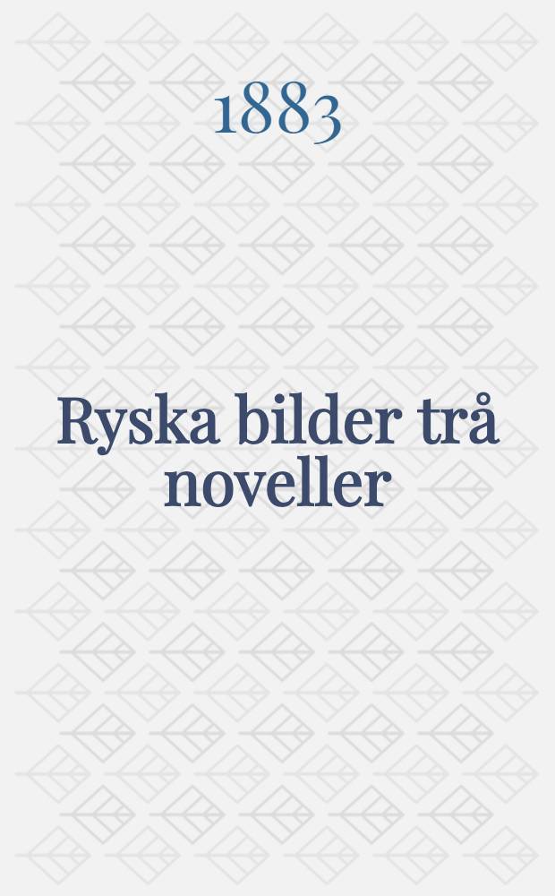 Ryska bilder trå noveller