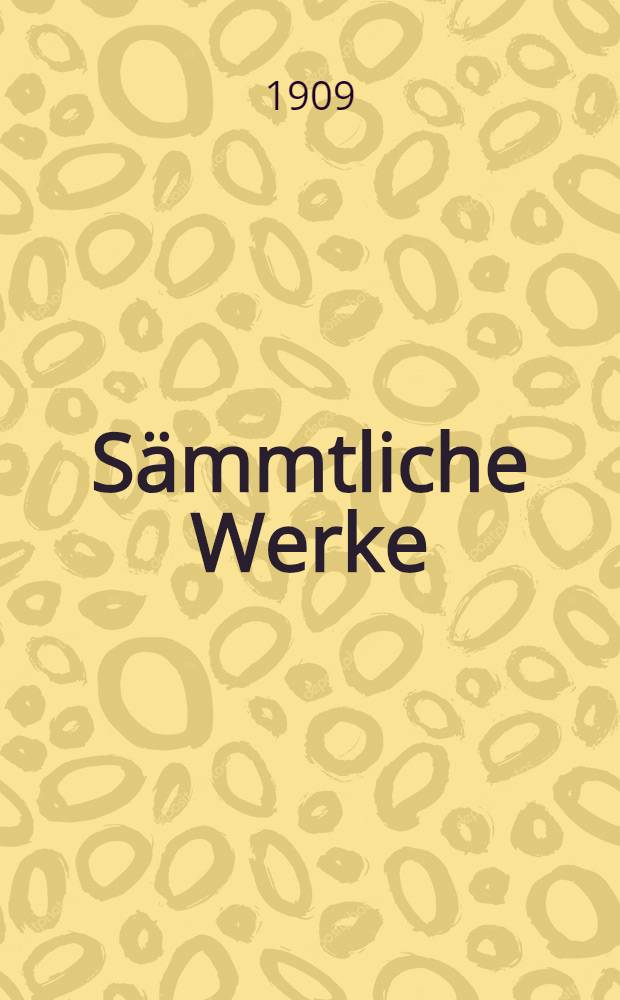 Sämmtliche Werke