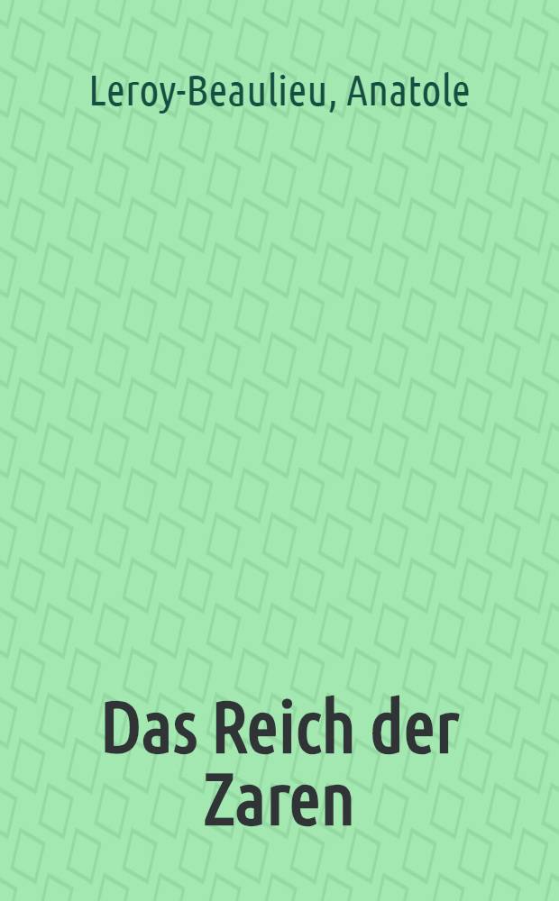 Das Reich der Zaren