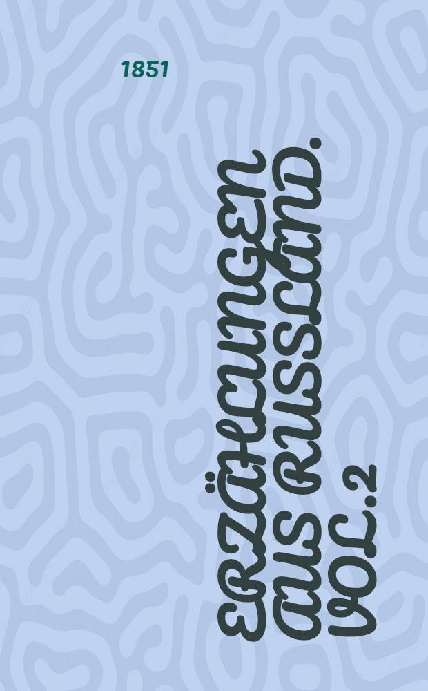 Erz&auml;hlungen aus Russland. Vol.2