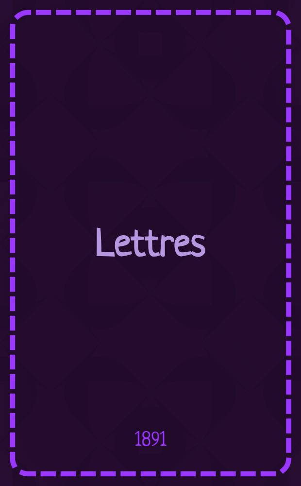 Lettres