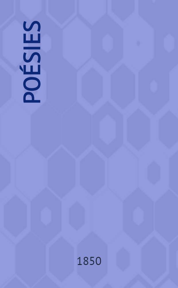 Po&eacute;sies