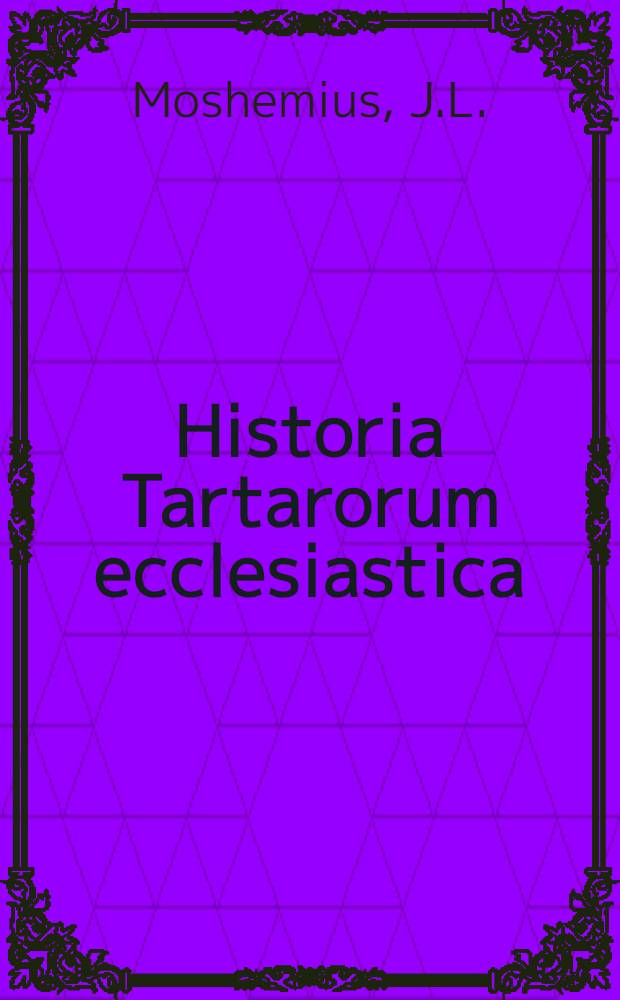 Historia Tartarorum ecclesiastica