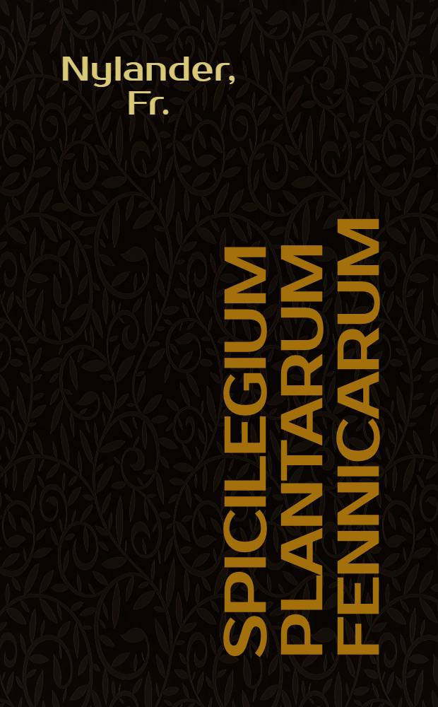 Spicilegium plantarum fennicarum