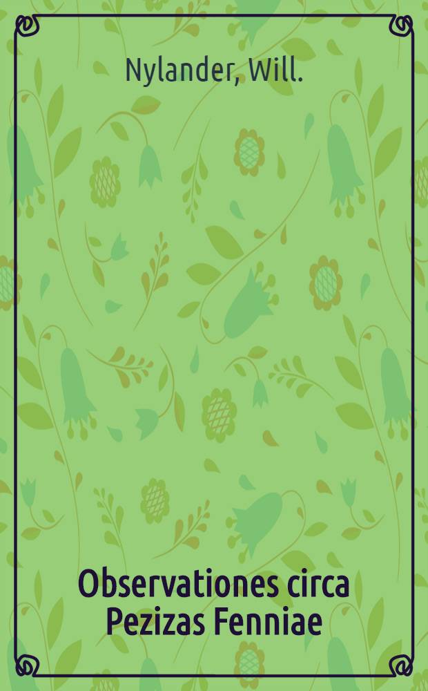 Observationes circa Pezizas Fenniae