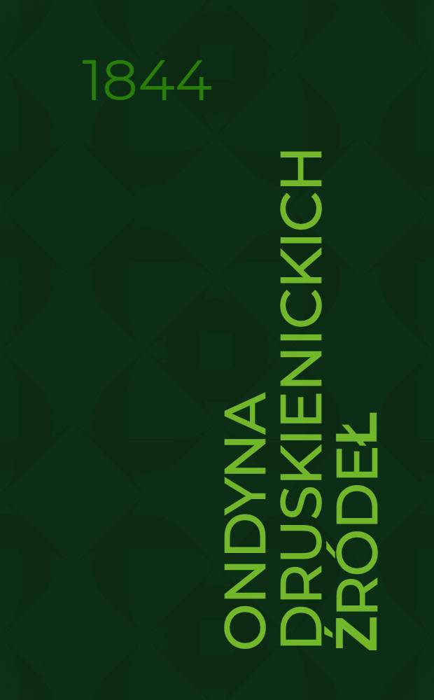 Ondyna druskienickich źródeł