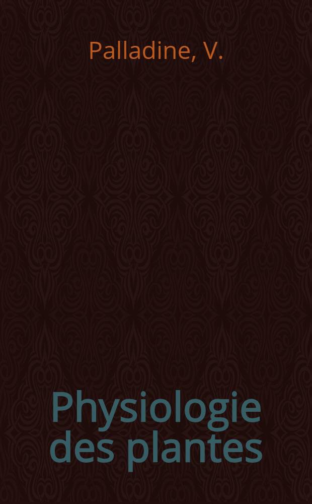 Physiologie des plantes