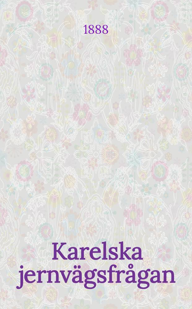 Karelska jernvägsfrågan