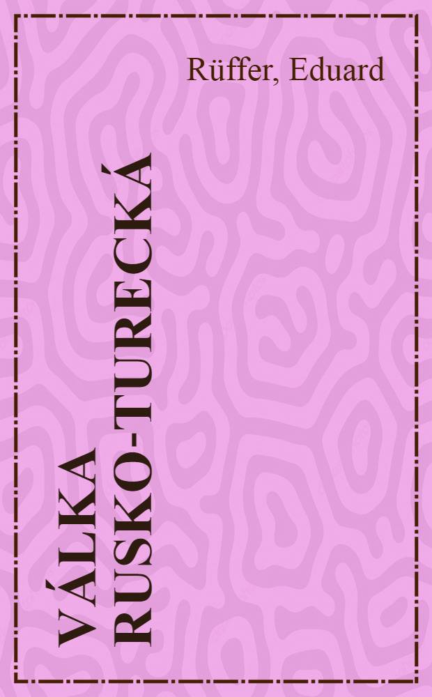 Válka rusko-turecká