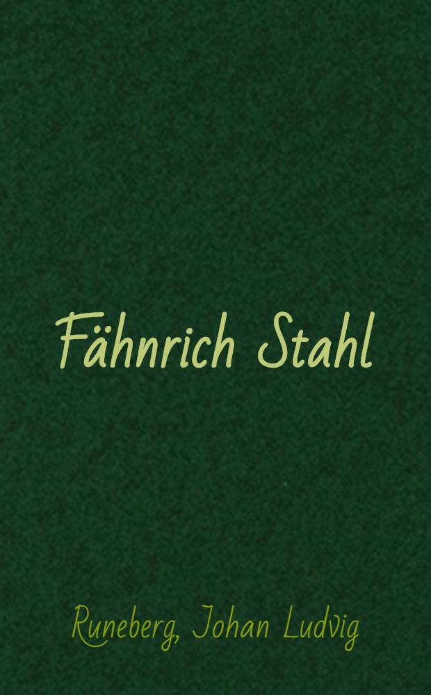 Fähnrich Stahl