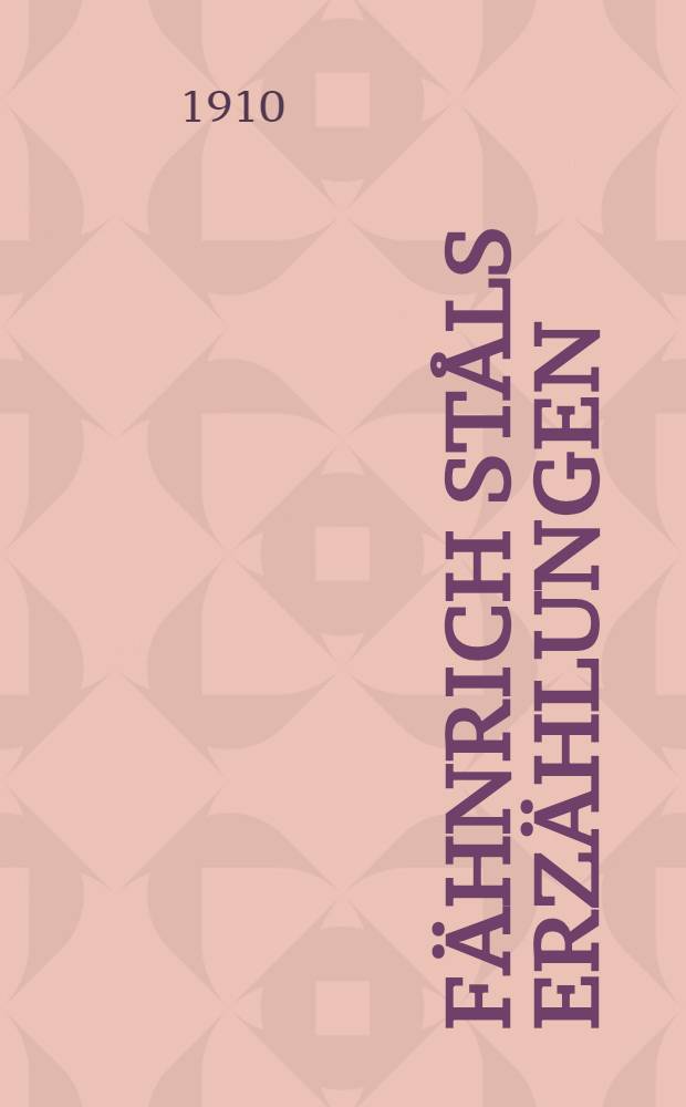 Fähnrich Ståls Erzählungen