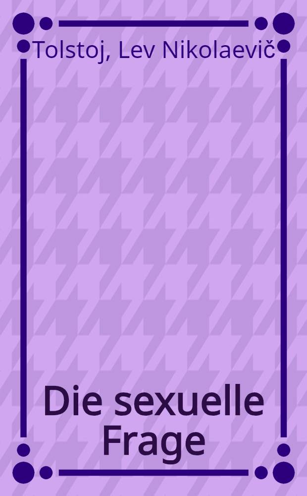 Die sexuelle Frage
