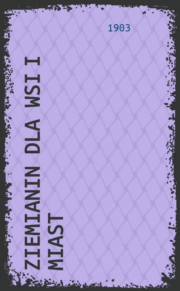 Ziemianin dla wsi i miast : Kalendarz