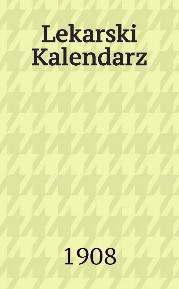 Lekarski Kalendarz