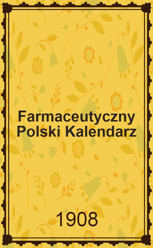 Farmaceutyczny Polski Kalendarz