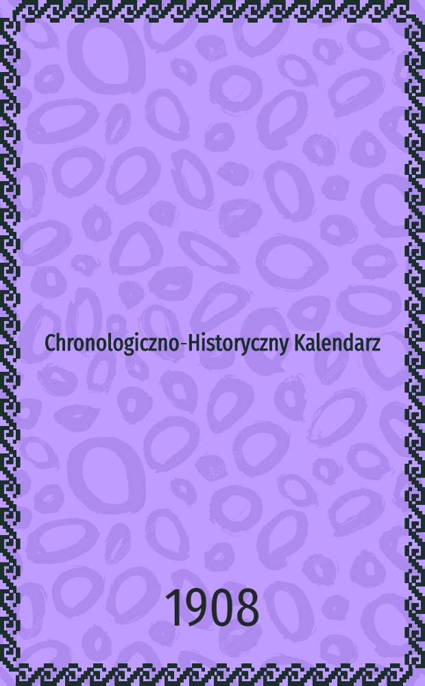 Chronologiczno-Historyczny Kalendarz