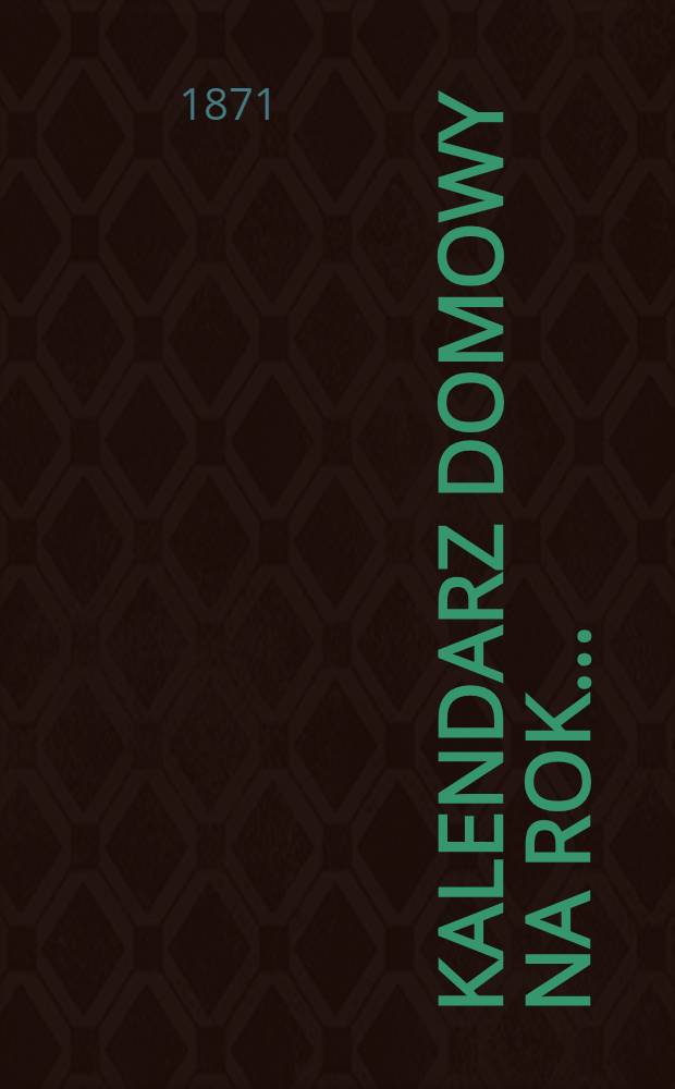 Kalendarz domowy na rok..