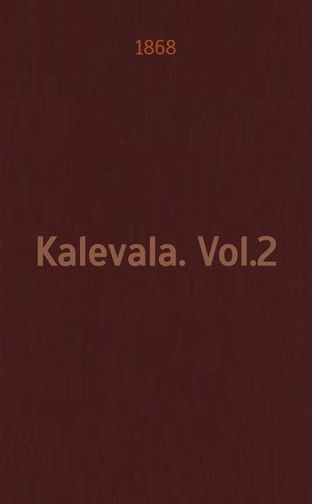 Kalevala. Vol.2