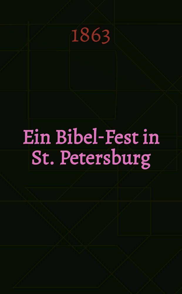 Ein Bibel-Fest in St. Petersburg