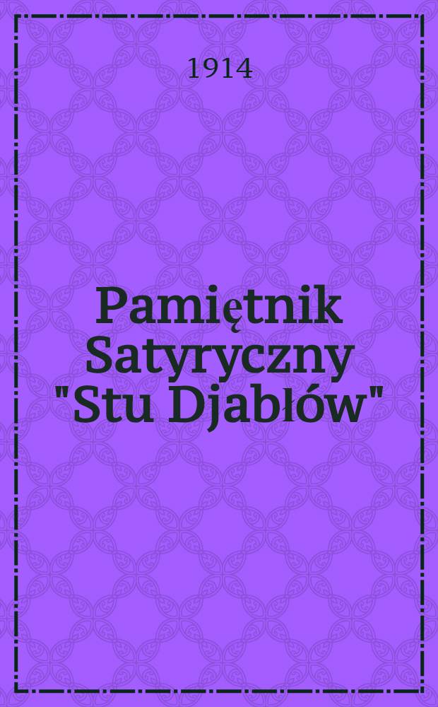Pamiętnik Satyryczny "Stu Djabłów"