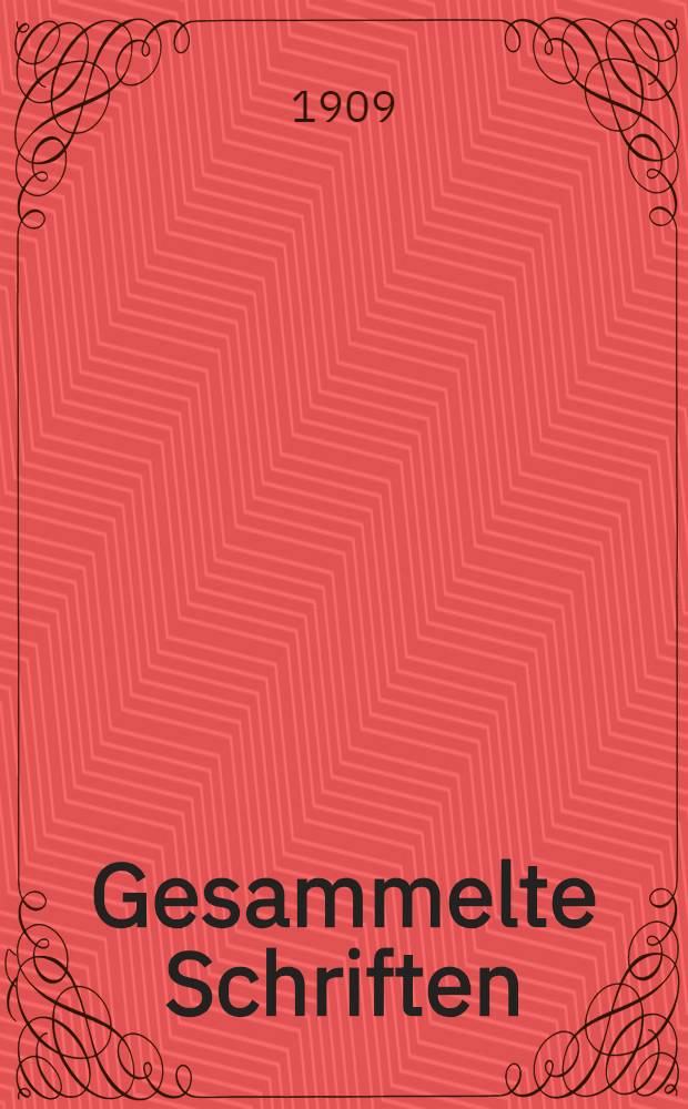 Gesammelte Schriften