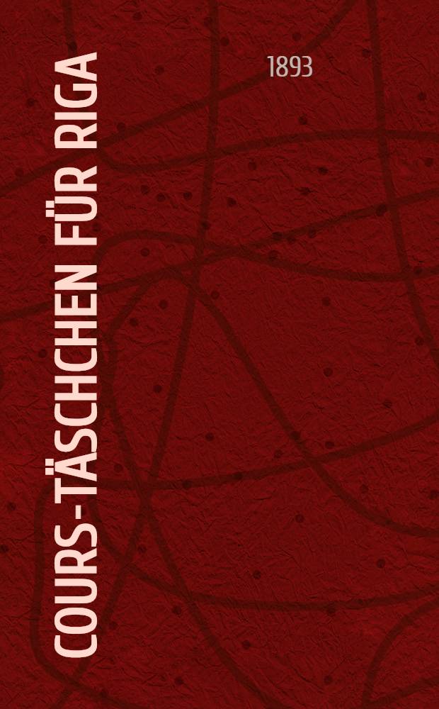 Cours-T&auml;schchen f&uuml;r Riga