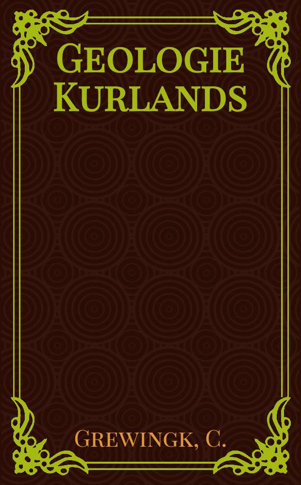 Geologie Kurlands