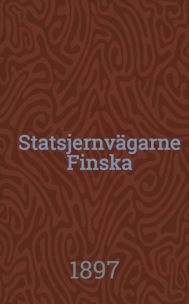 Statsjernvägarne Finska : Tarifftabell
