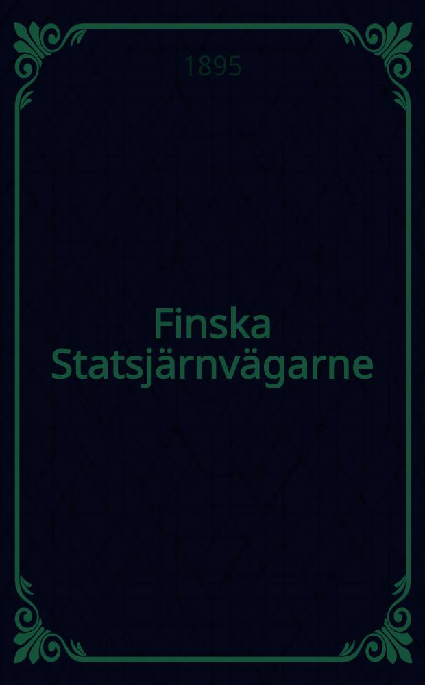 Finska Statsjärnvägarne : Regler för användning af hornsignaler å bansträckan emellan Lanskaja och Murinskaja chausséerna samt för användning af ringklockor å lokomotiven