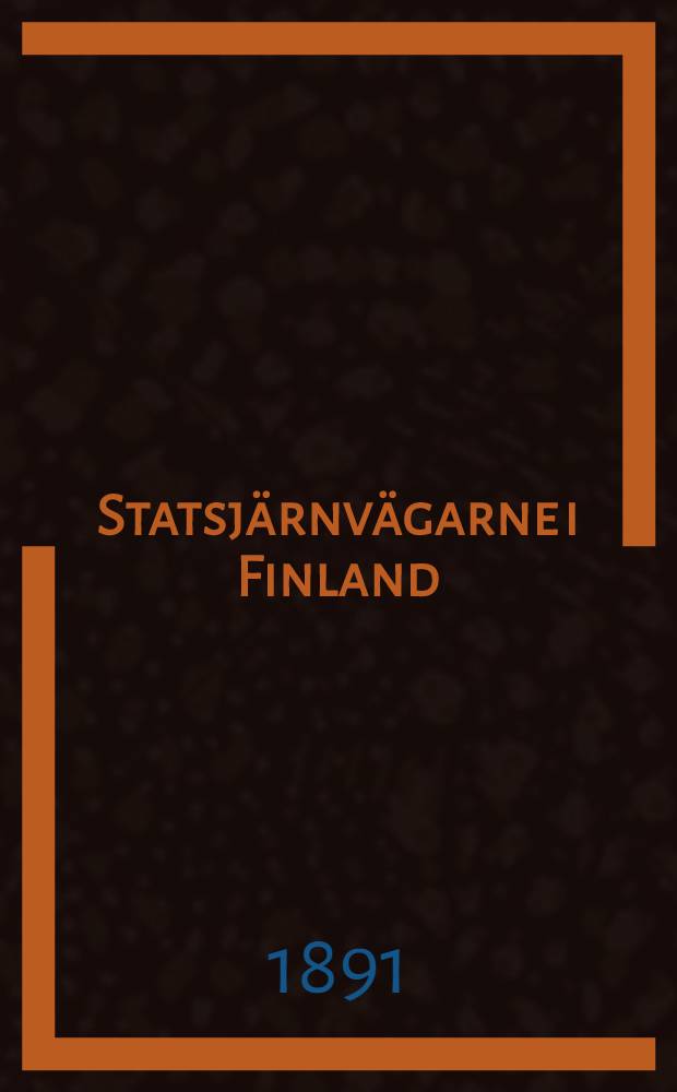 Statsjärnvägarne i Finland : Reglemente för lokomotivförare och lokomotiveldare