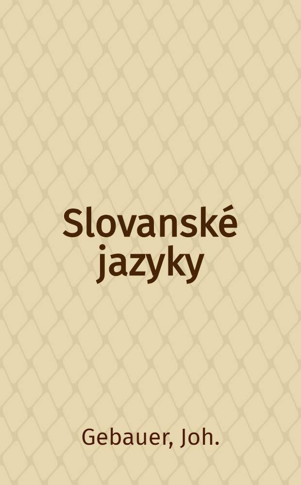 Slovanské jazyky