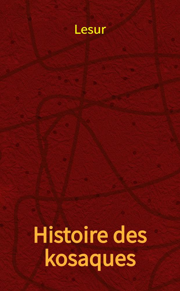 Histoire des kosaques : Epreuve