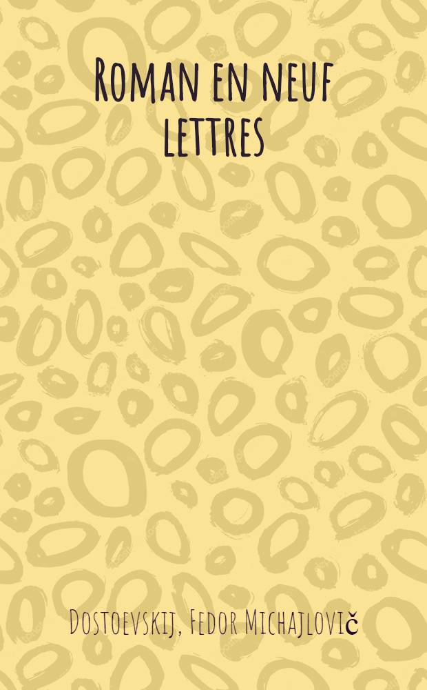Roman en neuf lettres
