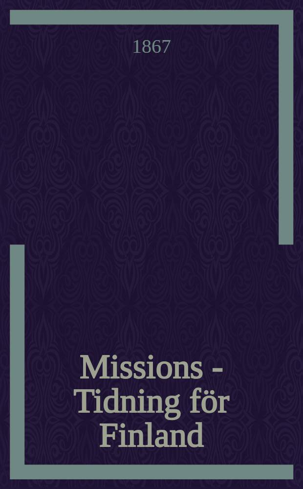 Missions - Tidning för Finland