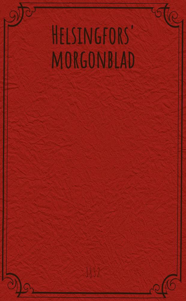 Helsingfors' morgonblad