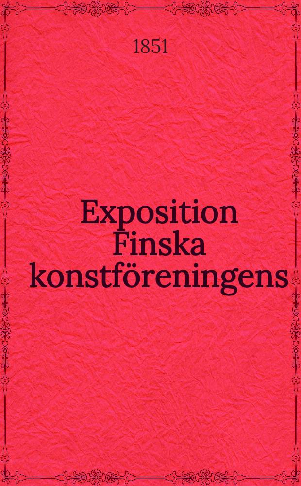 Exposition Finska konstföreningens