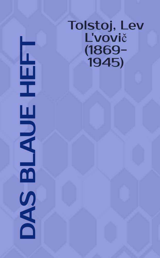 Das blaue Heft